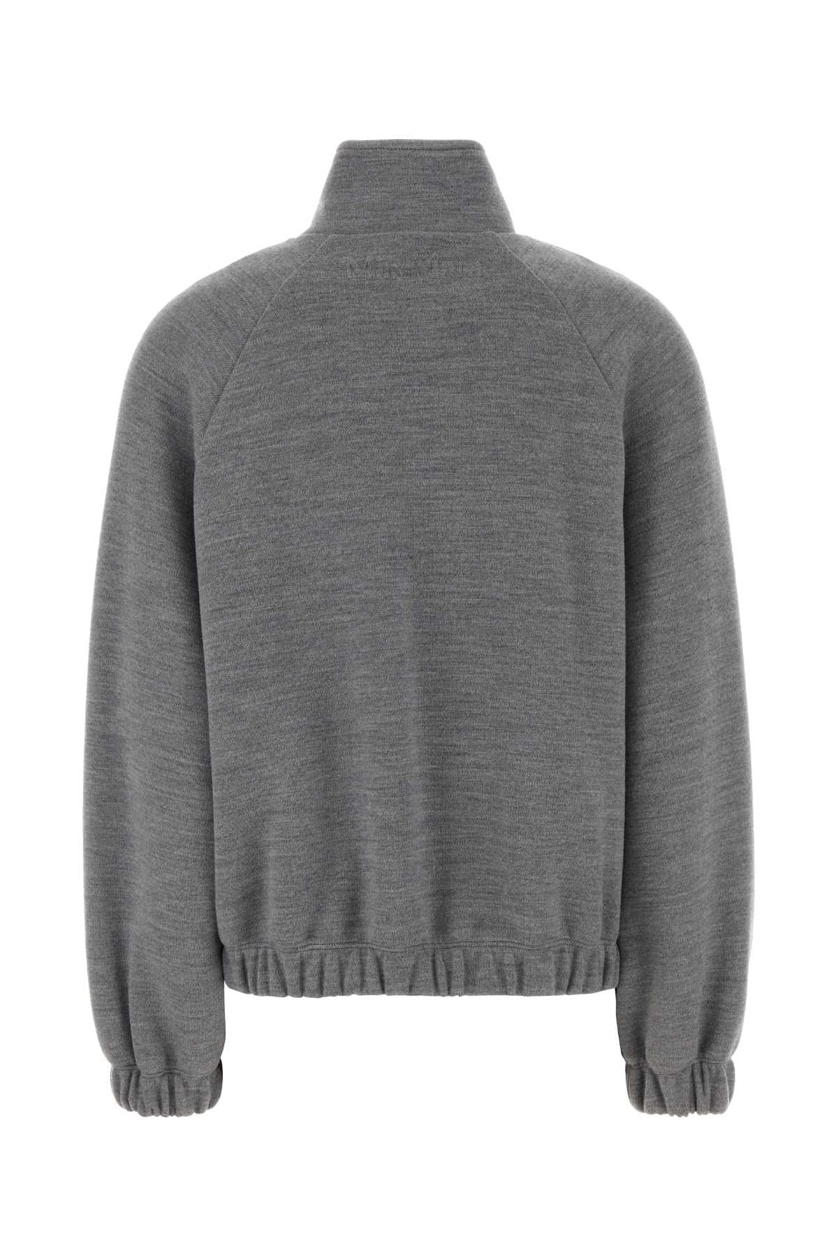 MAX MARA Oversized Wool Blend Frine Sweatshirt - Women
