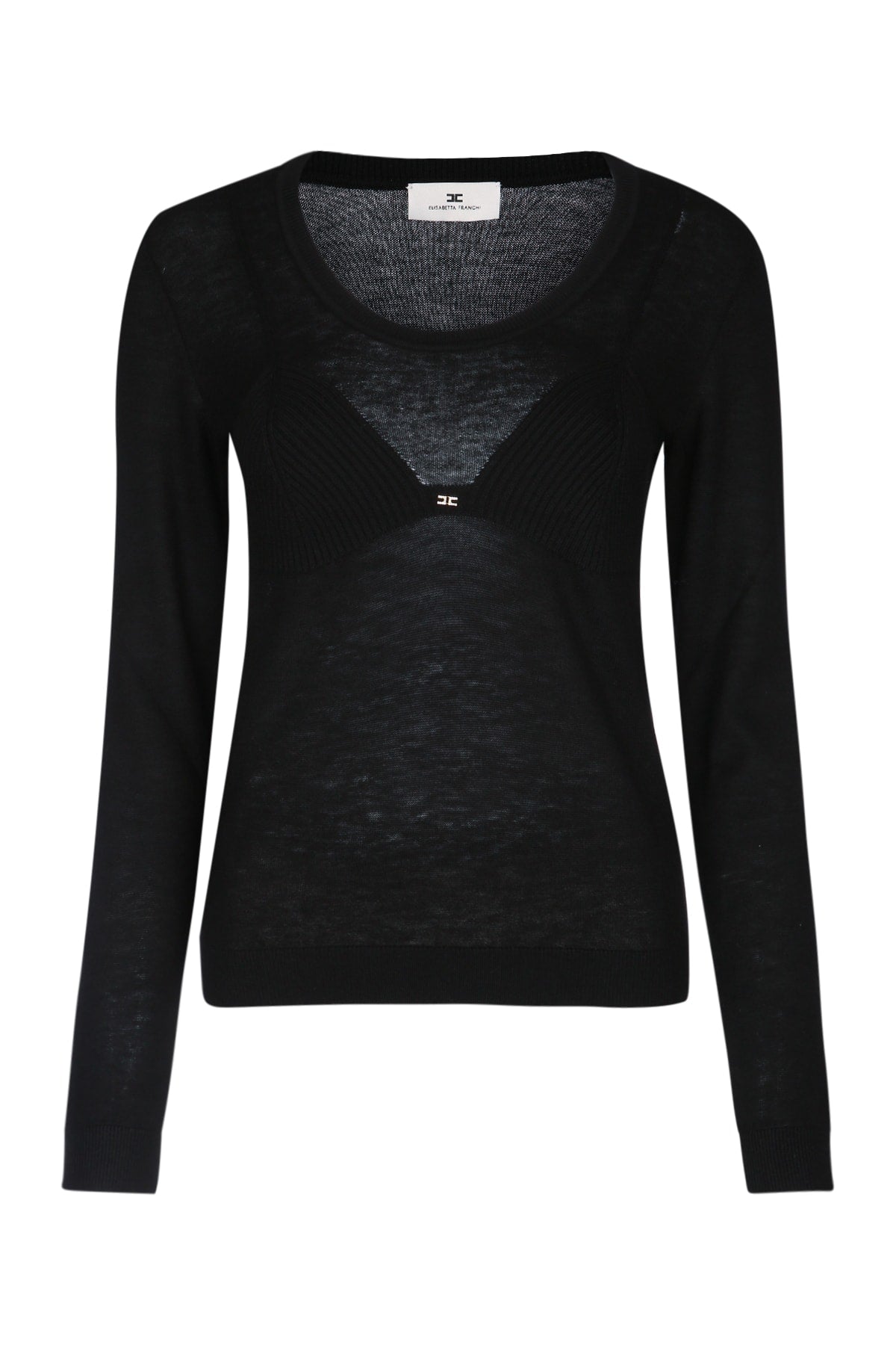ELISABETTA FRANCHI Chic Women's Mini Sweater for FW25