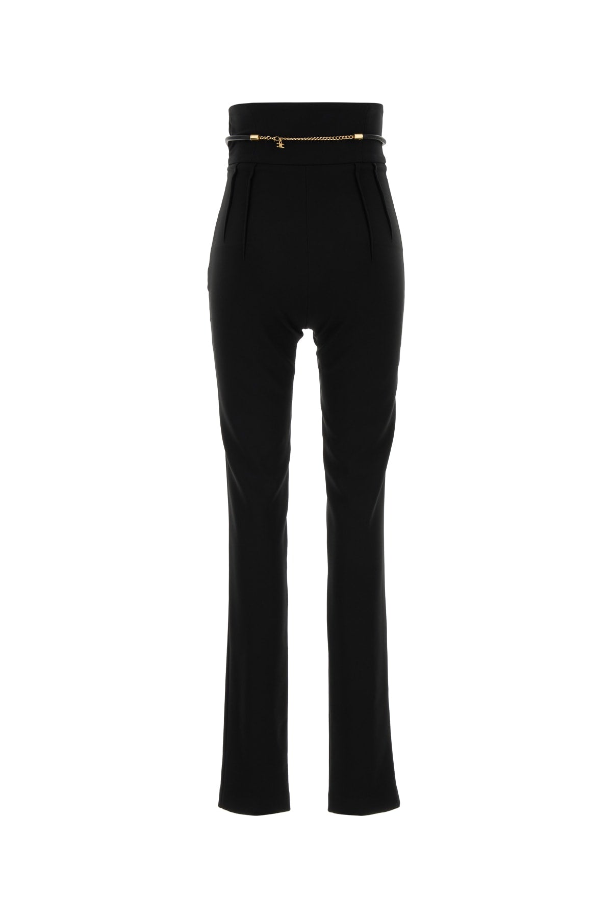 ELISABETTA FRANCHI High-Waisted Trousers with Belt