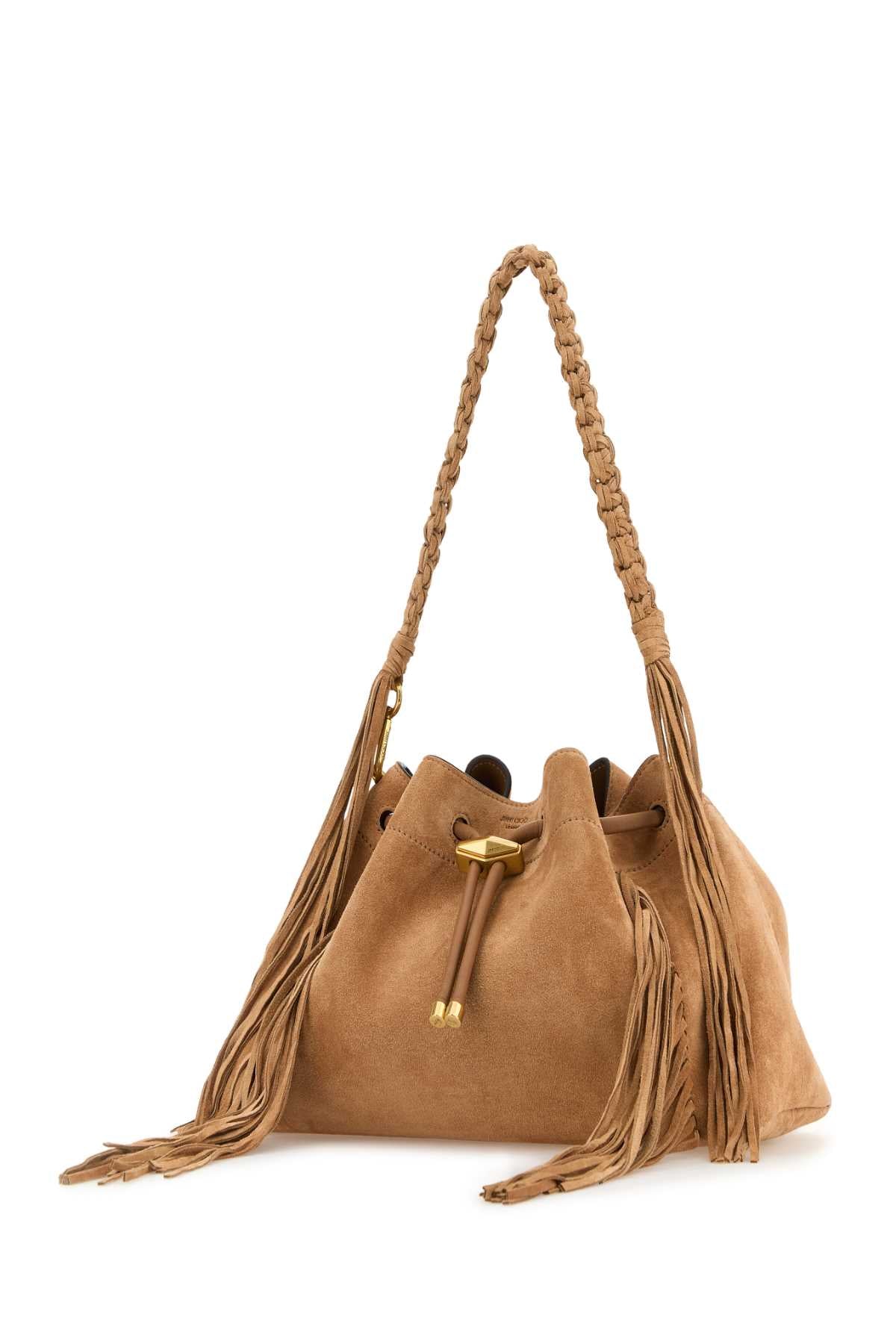 JIMMY CHOO Mini Suede Bon Bon Crossbody Handbag