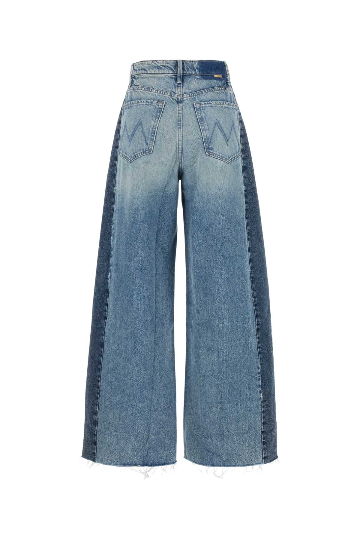 MOTHER Two-Tone Wide-Leg Jeans