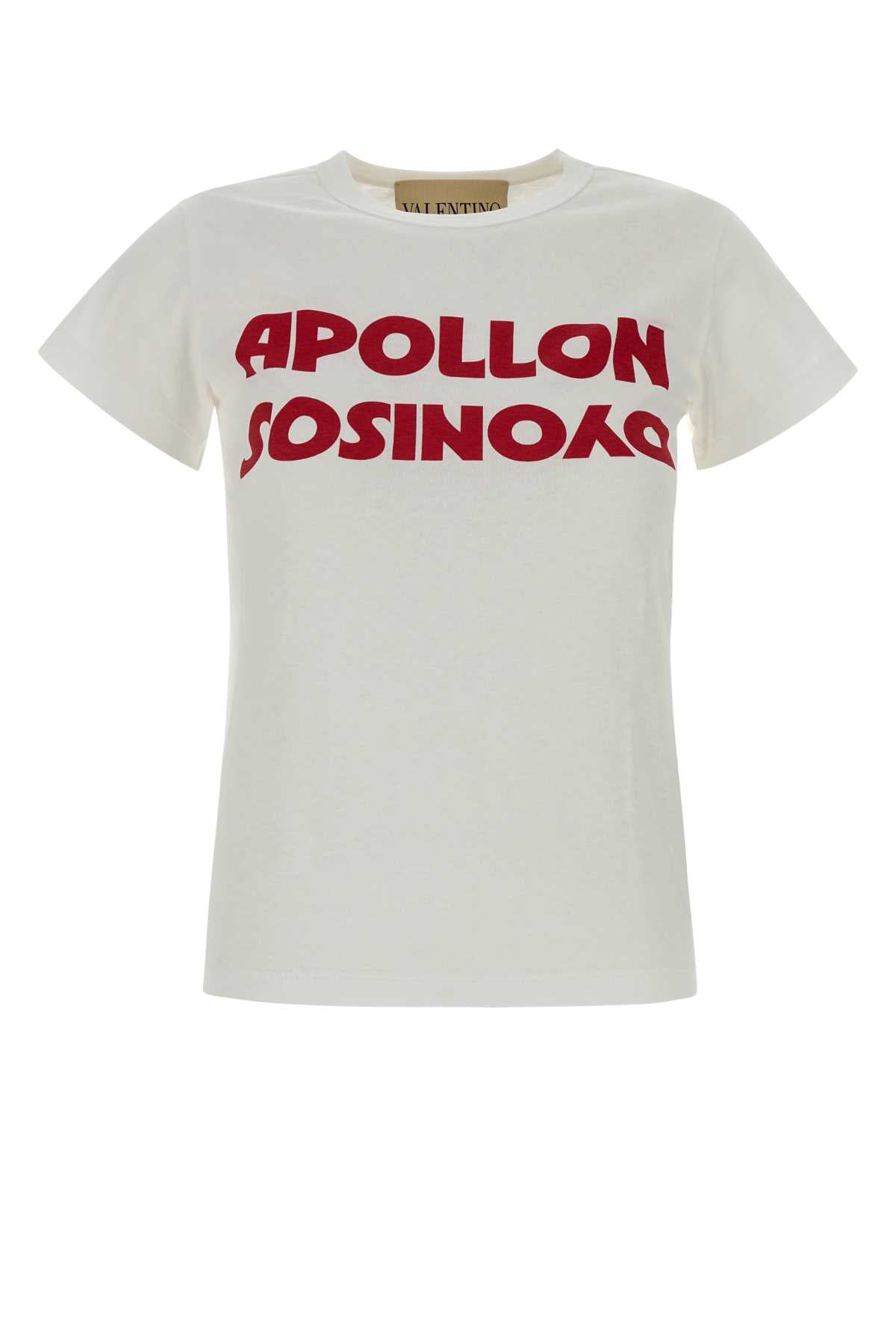 VALENTINO GARAVANI Classic White Cotton T-Shirt for Women - Perfect for Every Season