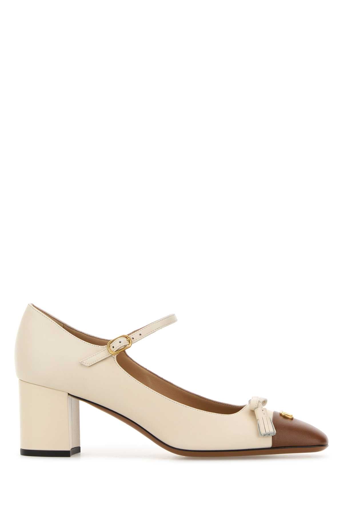 VALENTINO GARAVANI Leather VLogo Signature Pumps with 6 cm Heel Height
