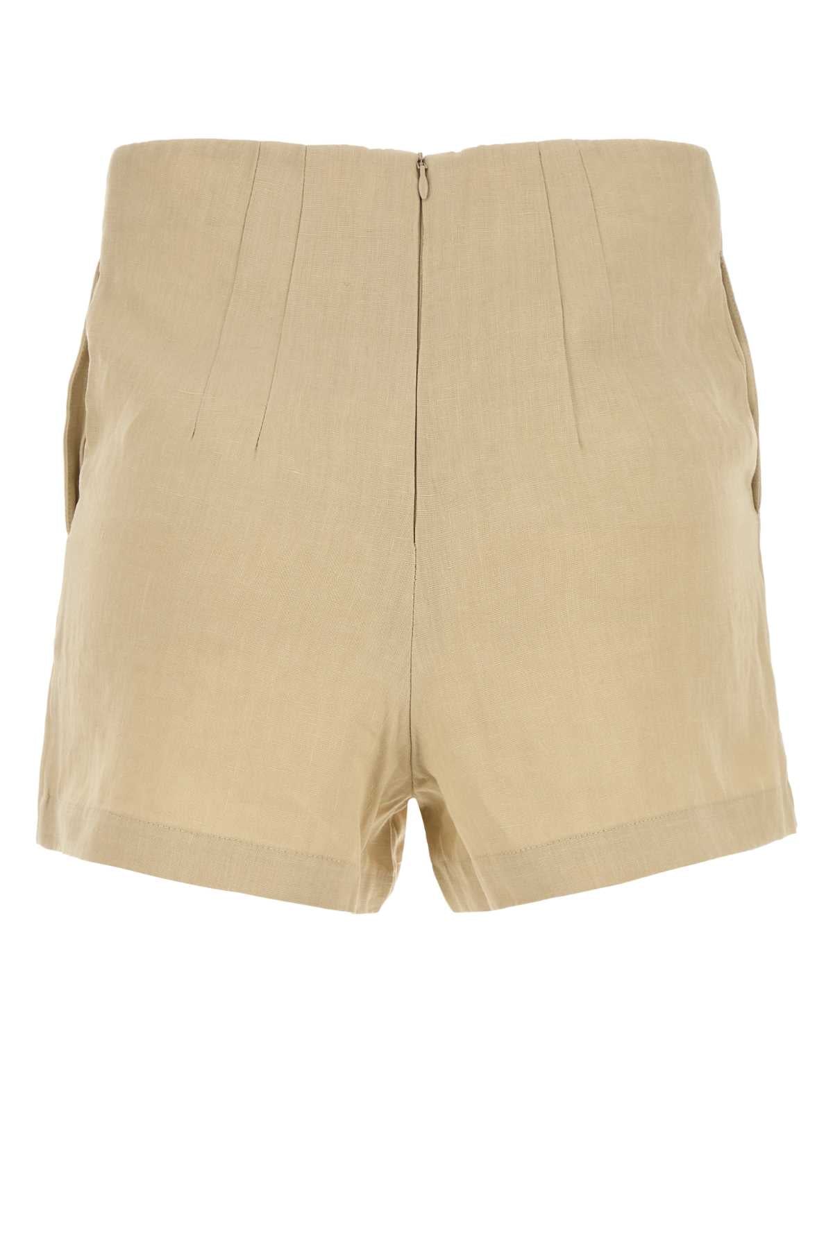 LE KASHA Organic Linen Mini Ezbet Shorts for Women