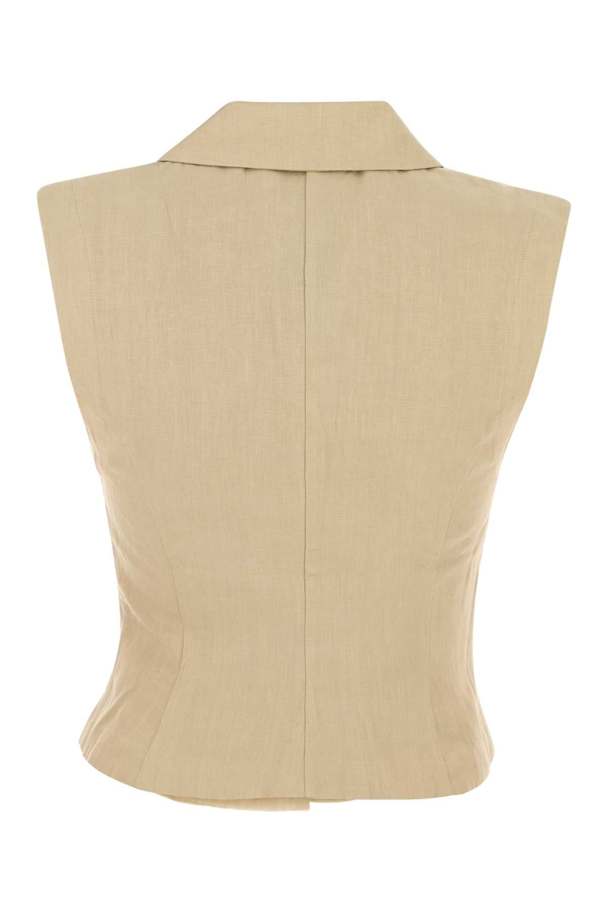 LE KASHA Linen Mini Sawadah Vest