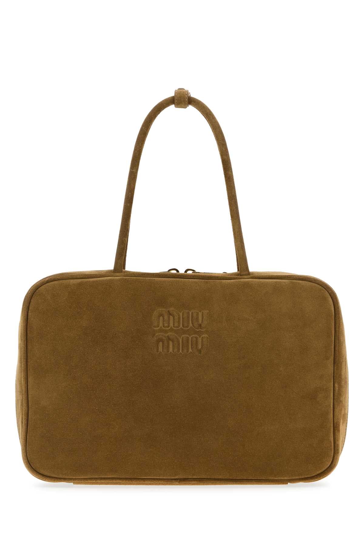 MIU MIU Chic Suede Handbag - 34 cm x 23 cm x 10 cm