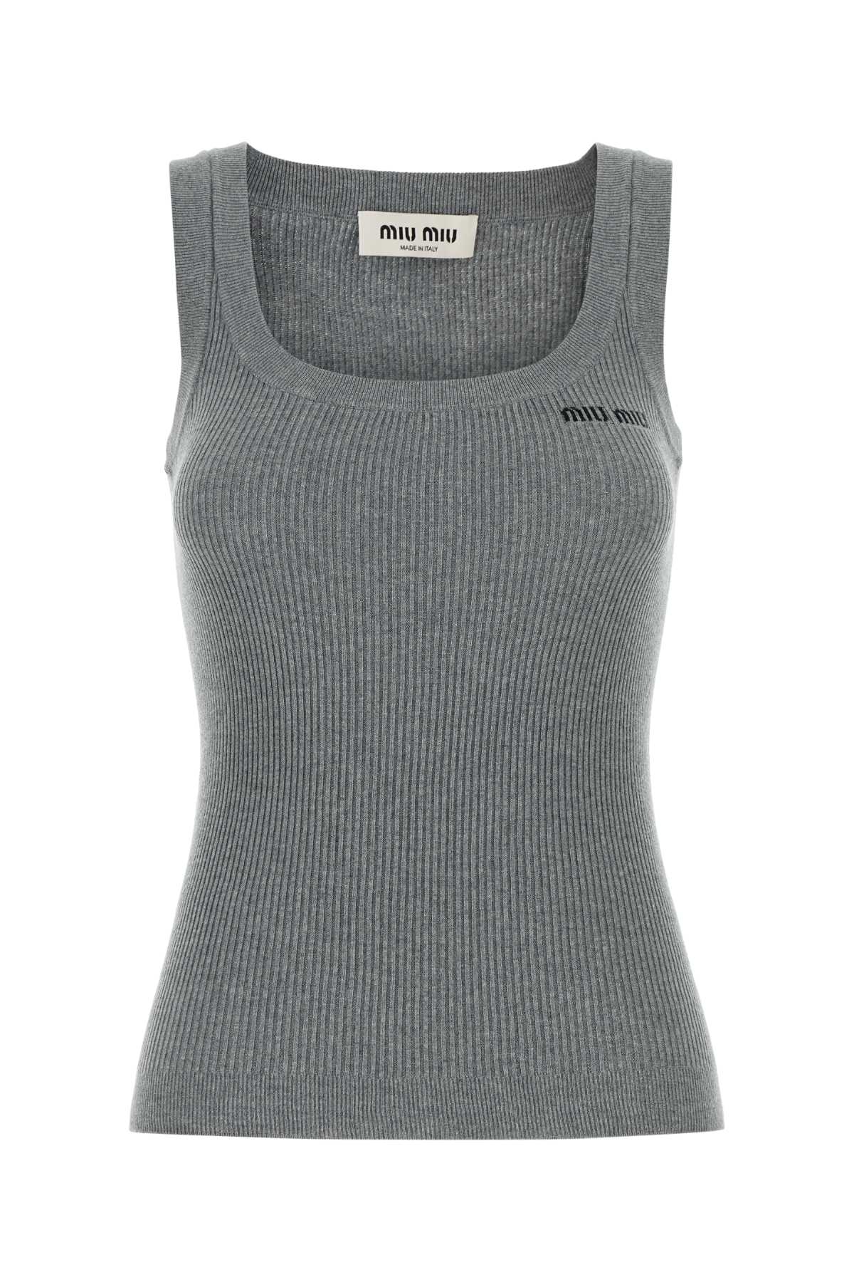 MIU MIU Cotton Tank Top for Women - Stylish and Comfortable