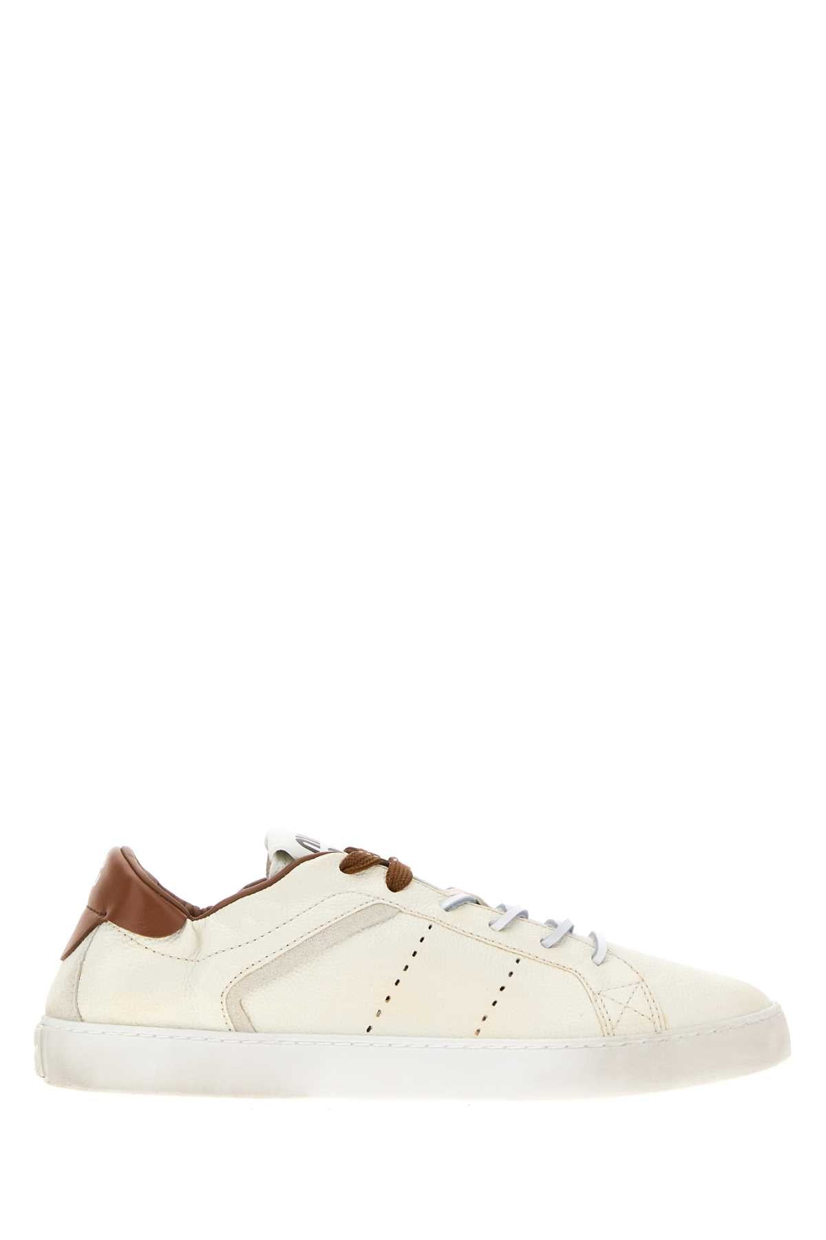 MIU MIU Ivory Leather Sneakers for Women