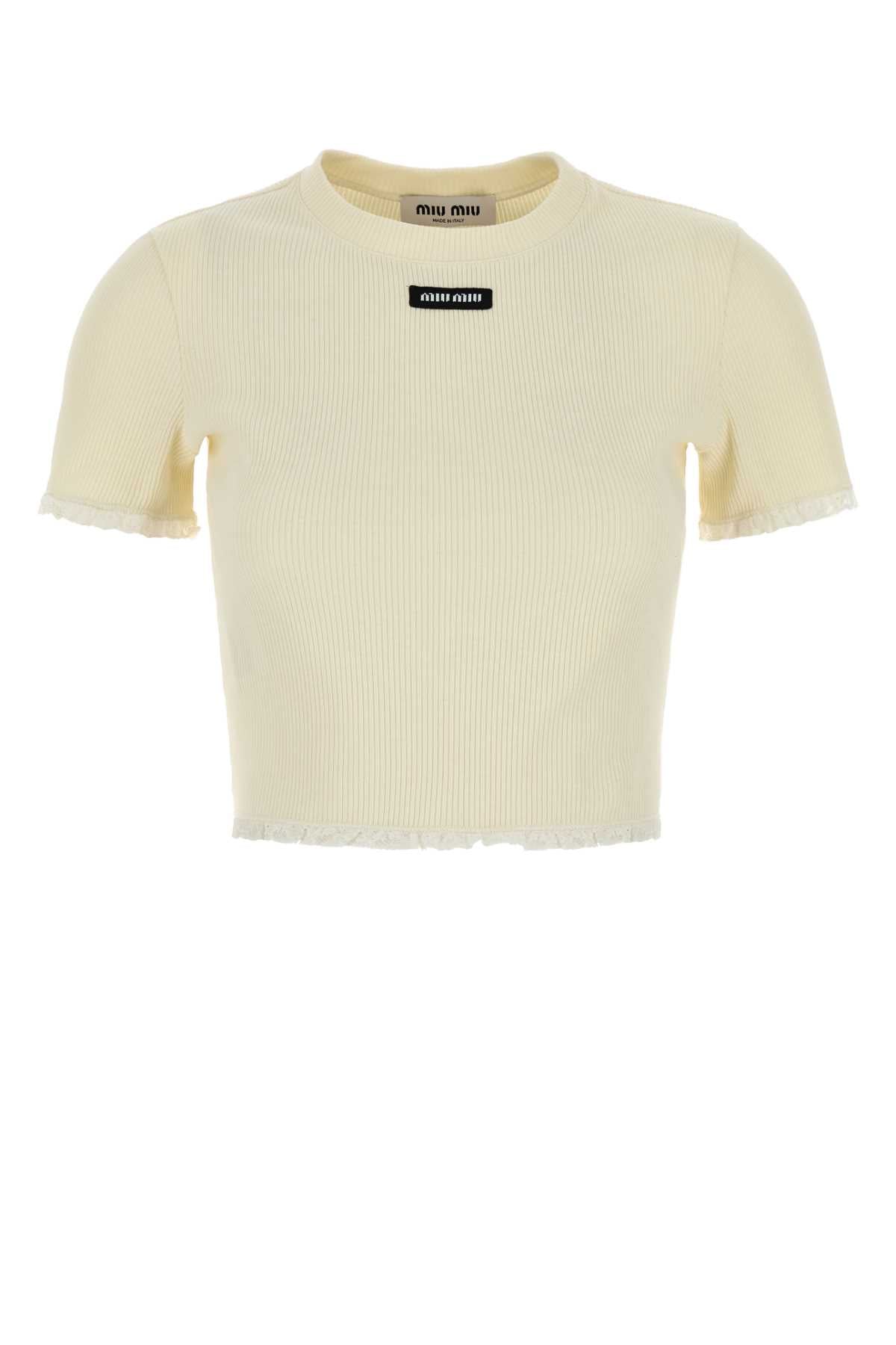 MIU MIU Essential Cotton T-Shirt for Women - Size M