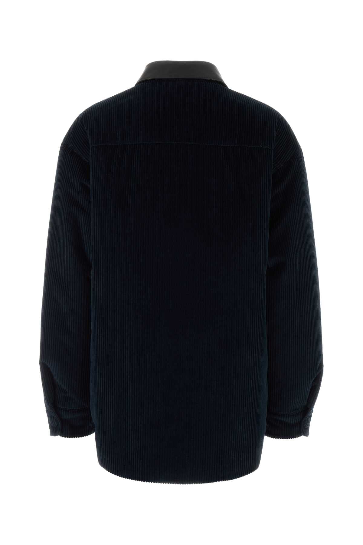 MIU MIU Midnight Blue Corduroy Down Jacket