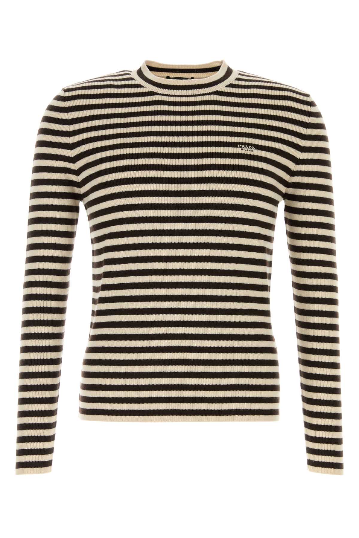 PRADA Embroidered Wool Sweater for Men - 25W Season