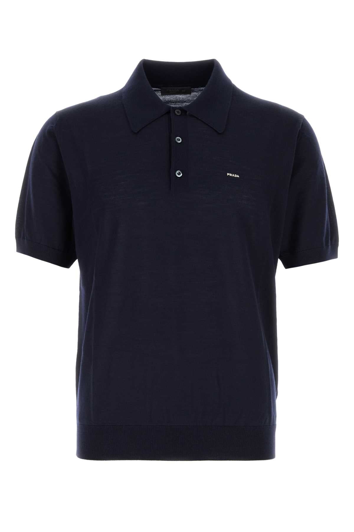 PRADA Essential Wool Polo Shirt for Men - Winter 2025 Collection