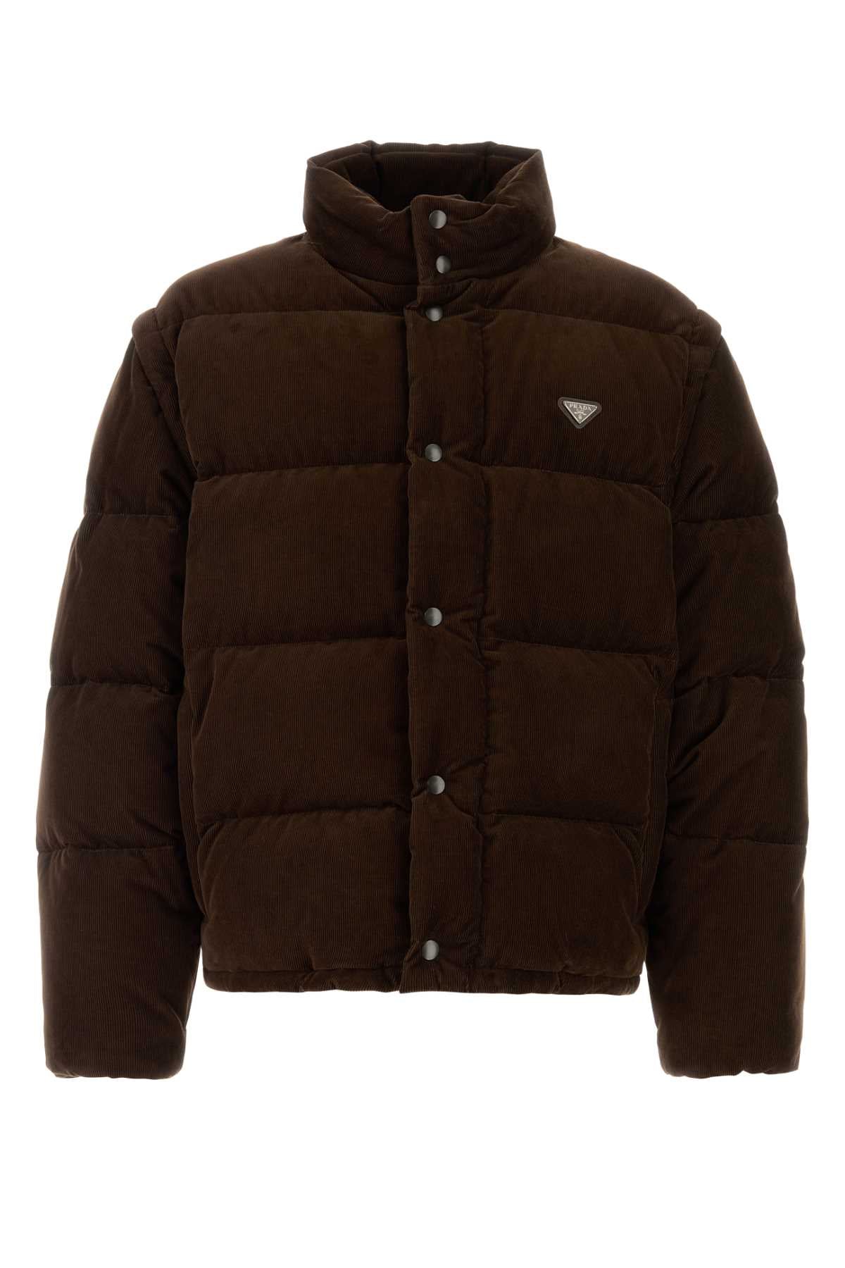 PRADA Men's Corduroy Down Jacket