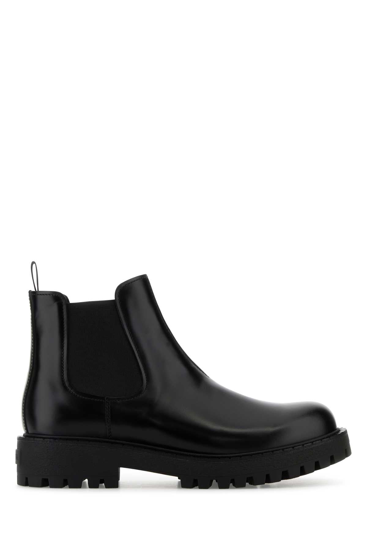 PRADA Men's Premium Leather Ankle Boots 25W