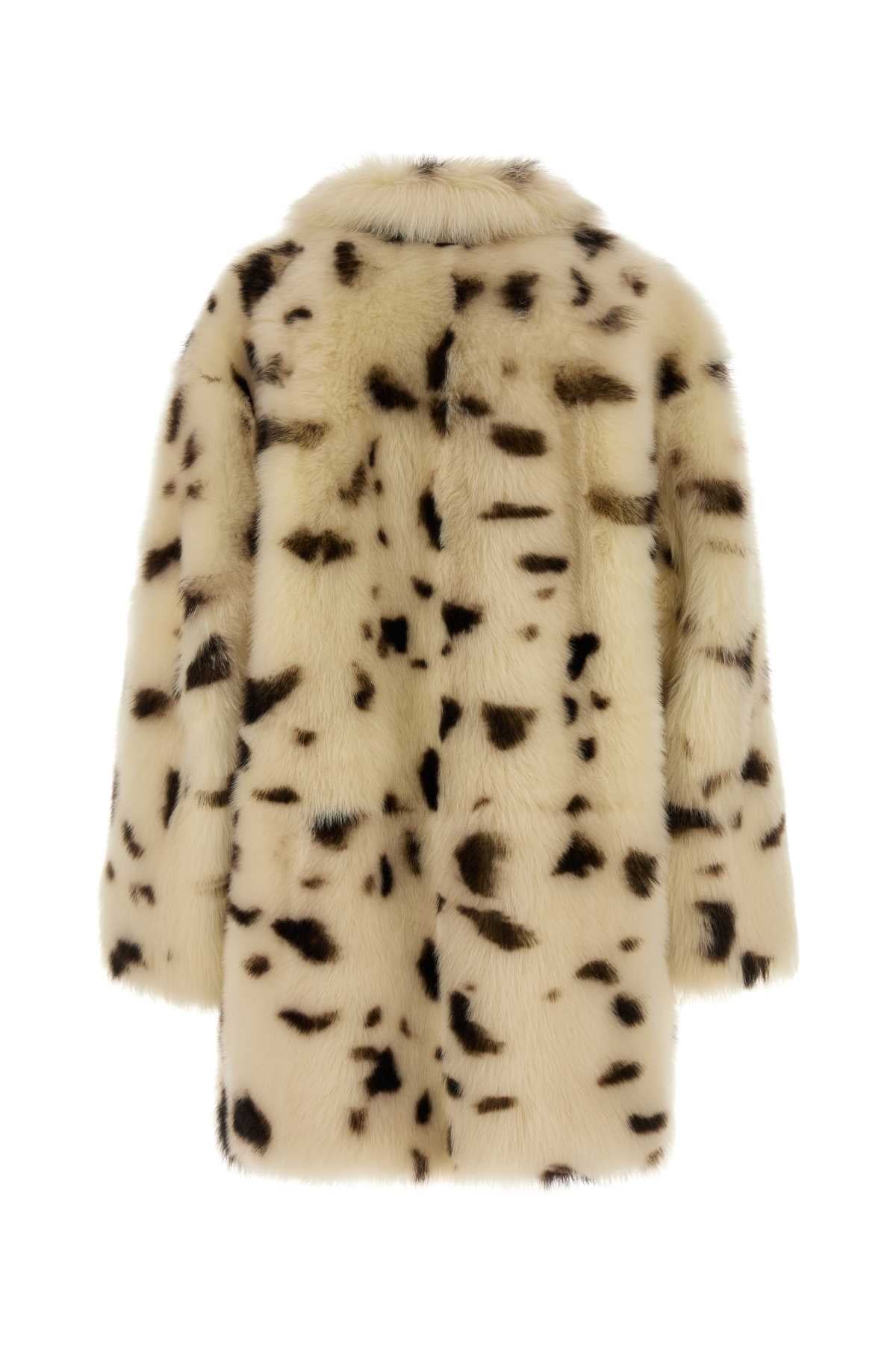PRADA Animal Print Fur Jacket for Women
