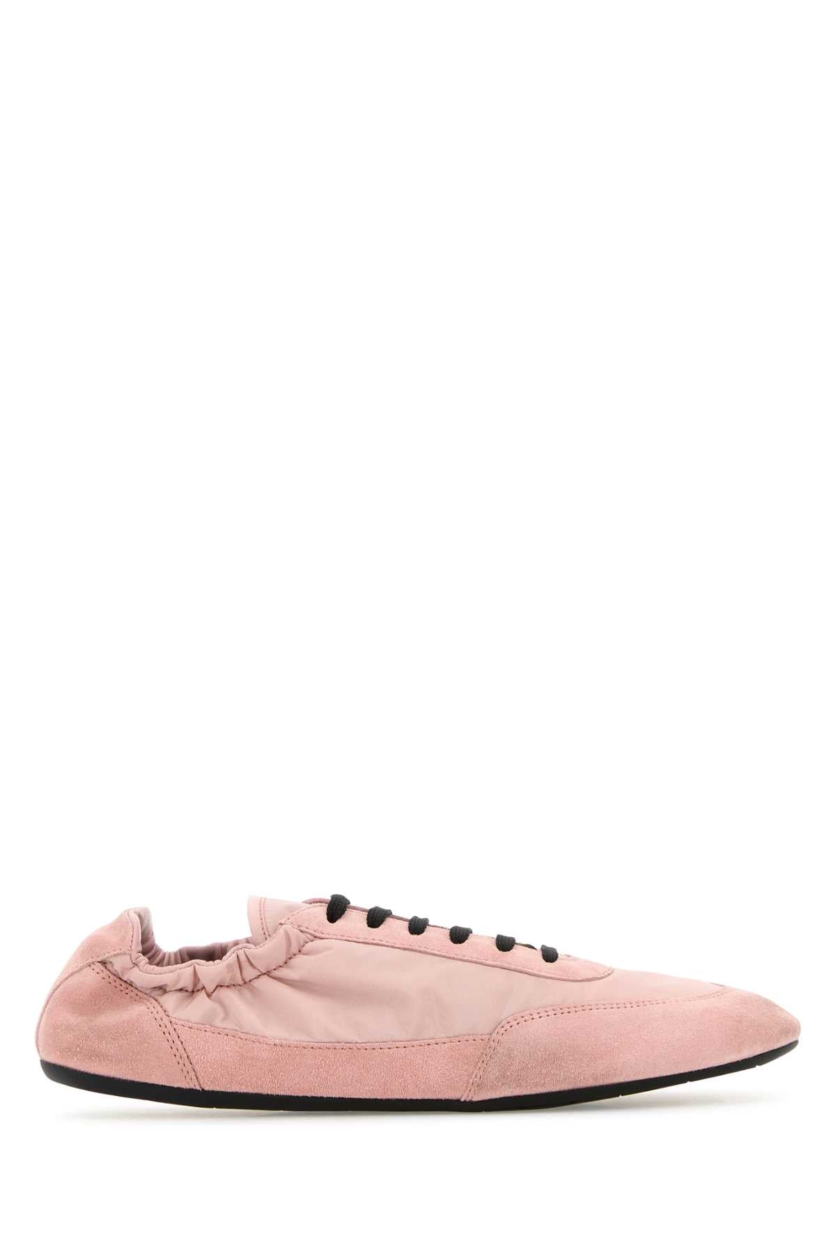PRADA Re-Nylon and Suede Collapse Sneaker for Women