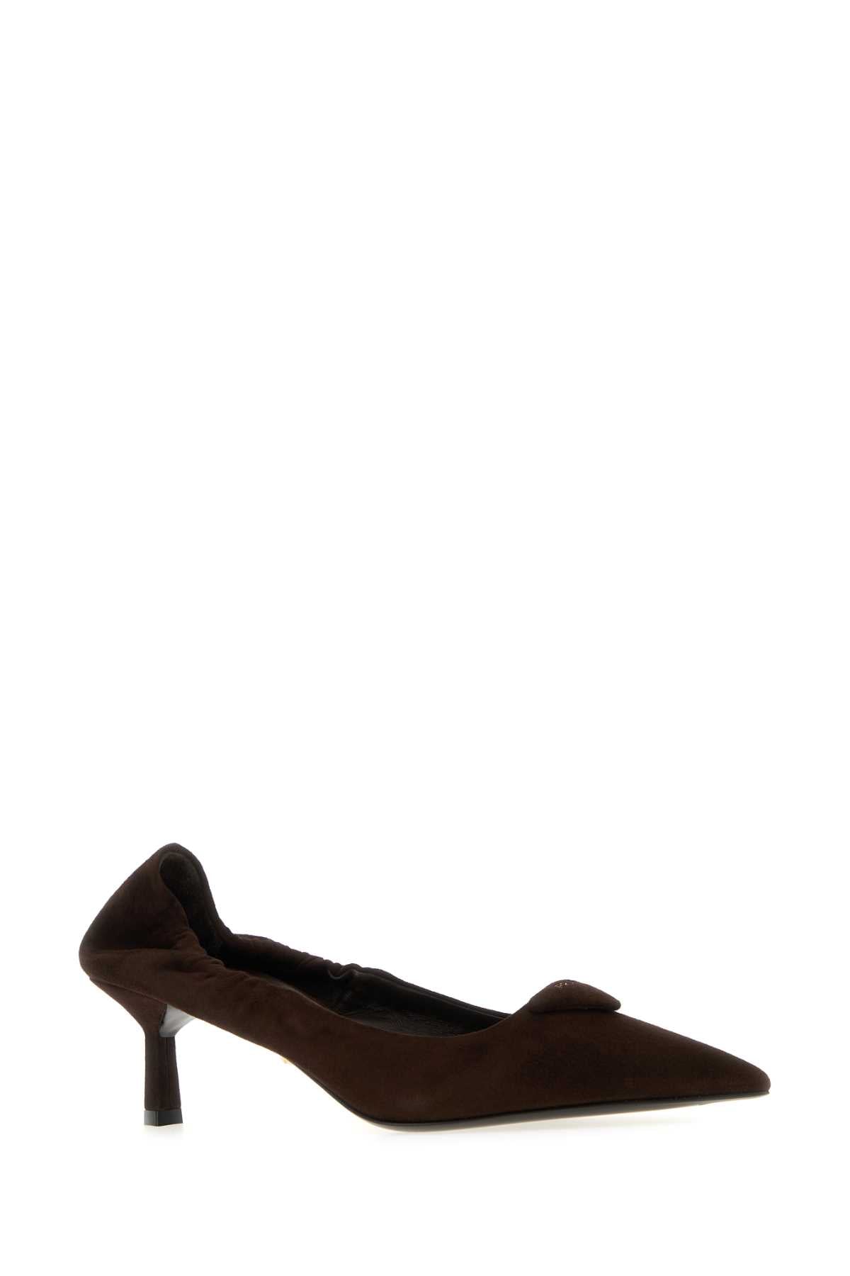 PRADA Elegant Suede Pumps with 5.5 cm Heel for Women