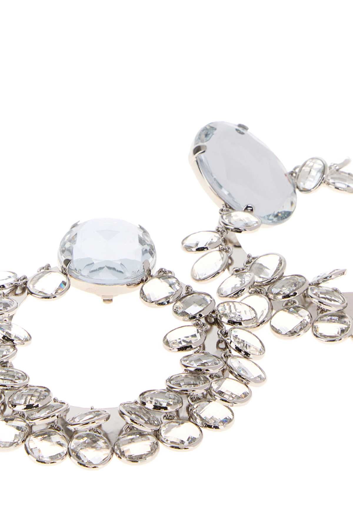 GIVENCHY Embellished Metal Chandelier Earrings - Width: 7 cm, Height: 10 cm