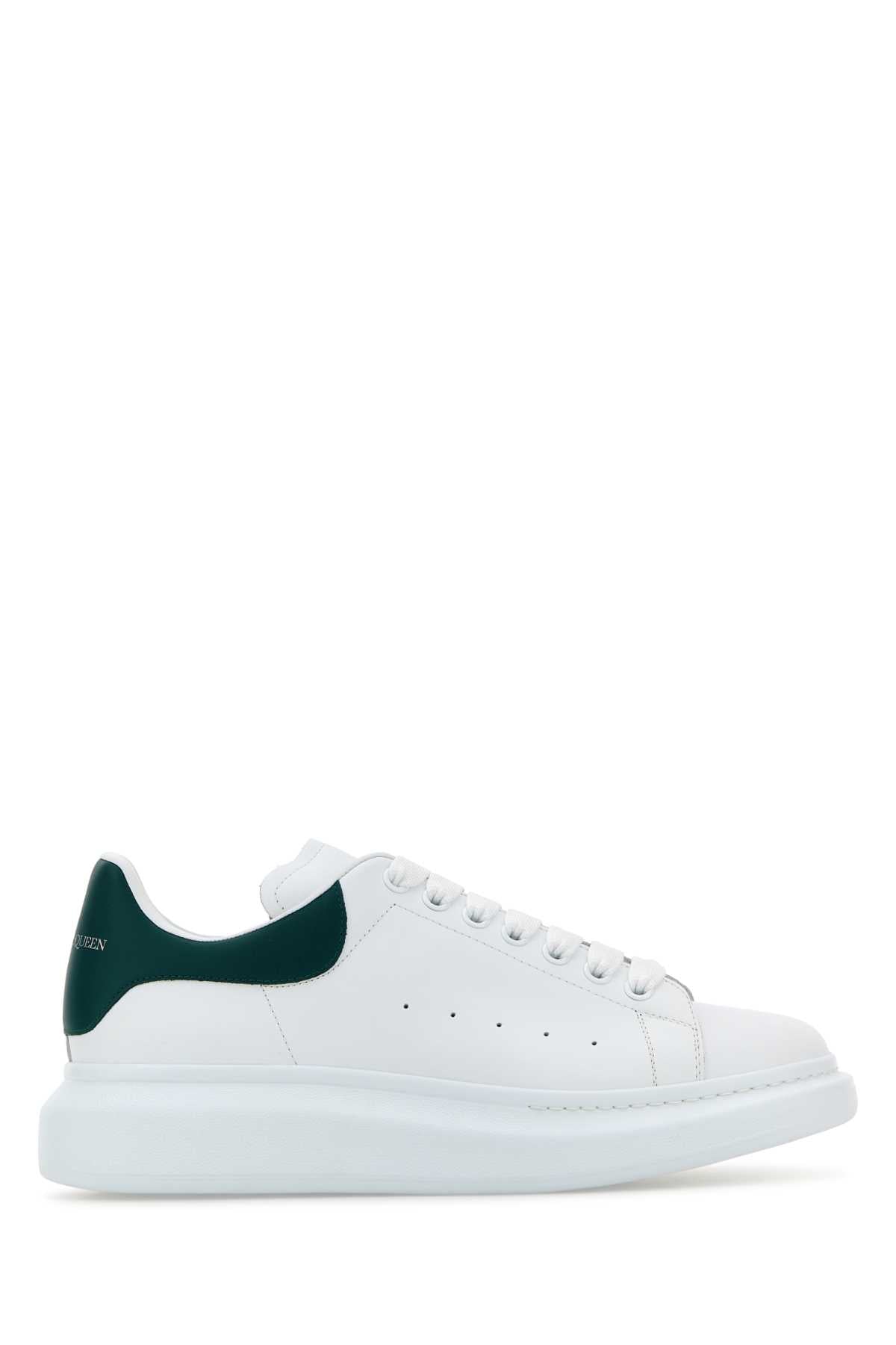 ALEXANDER MCQUEEN Classic Leather Sneakers with Contrasting Heel