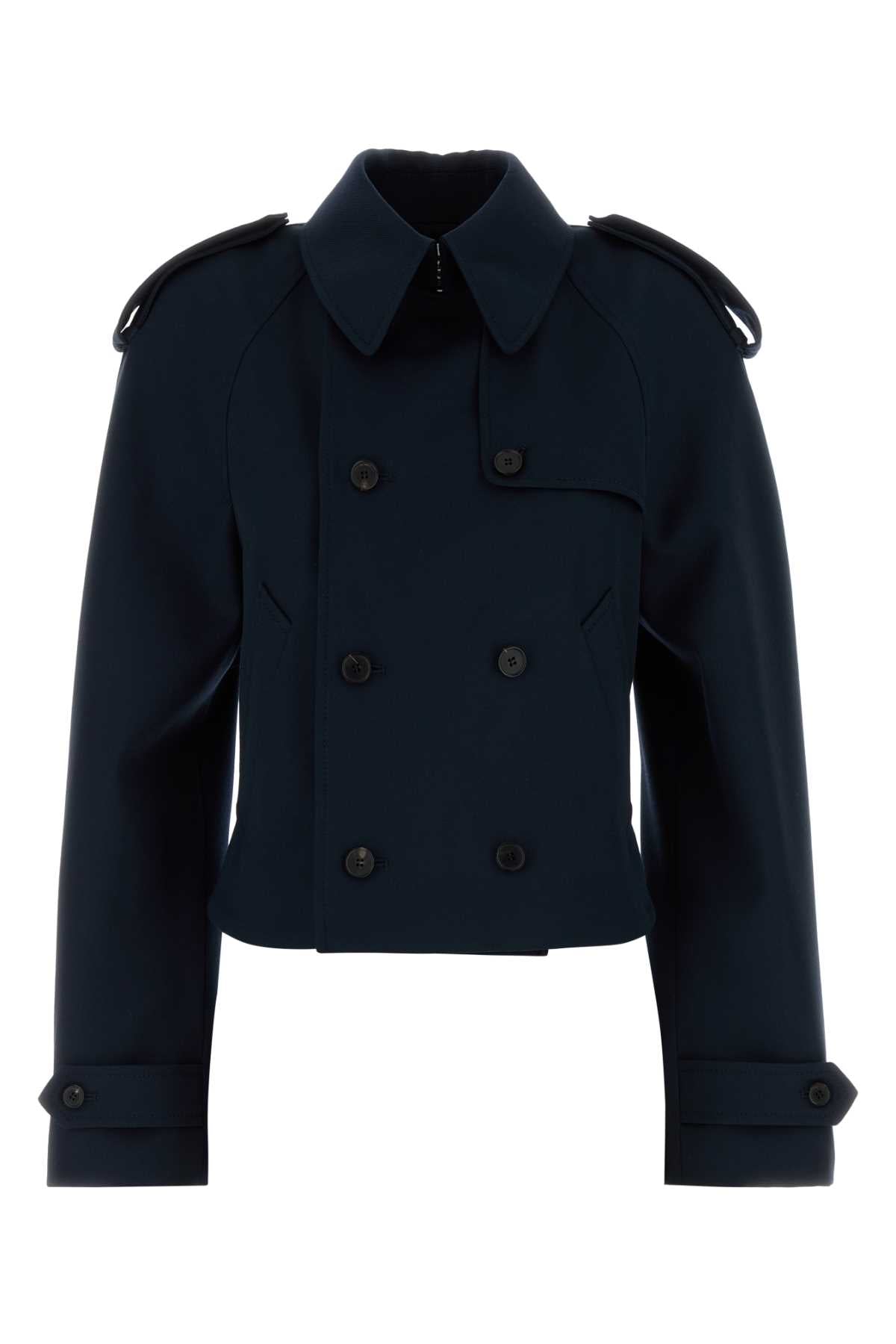 ALEXANDER MCQUEEN Elegant Wool Trench Jacket for Women