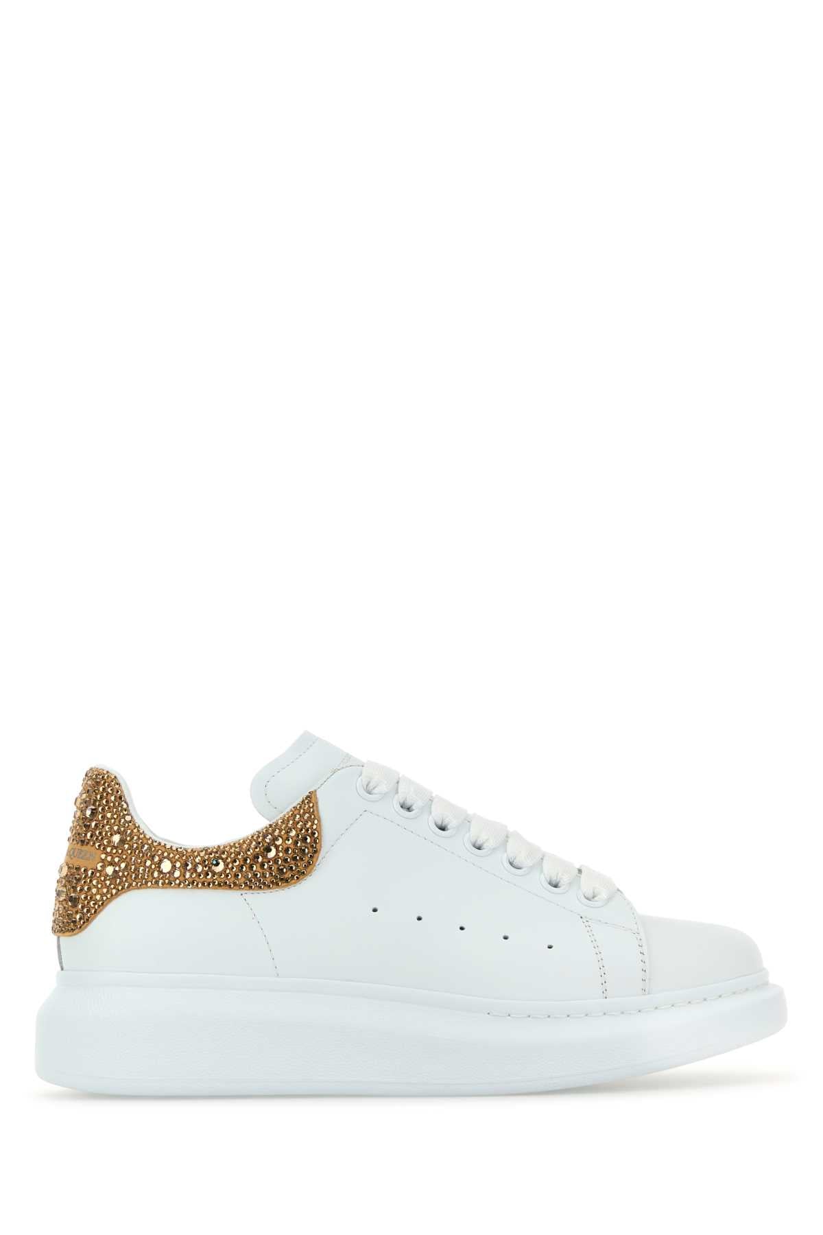 ALEXANDER MCQUEEN Embellished Suede Heel Women's Sneaker