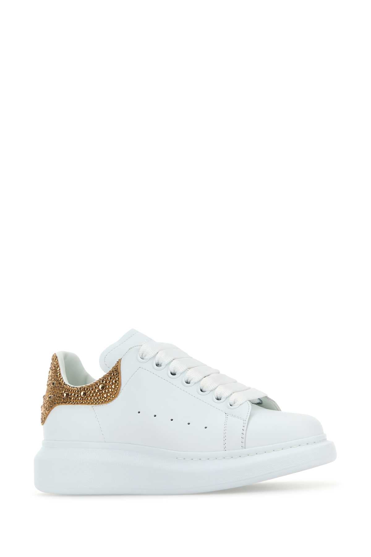 ALEXANDER MCQUEEN Embellished Suede Heel Women's Sneaker