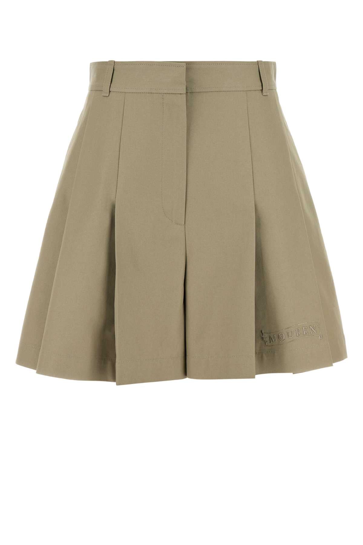 ALEXANDER MCQUEEN Cotton Mini Shorts for Women - Seasonal Style