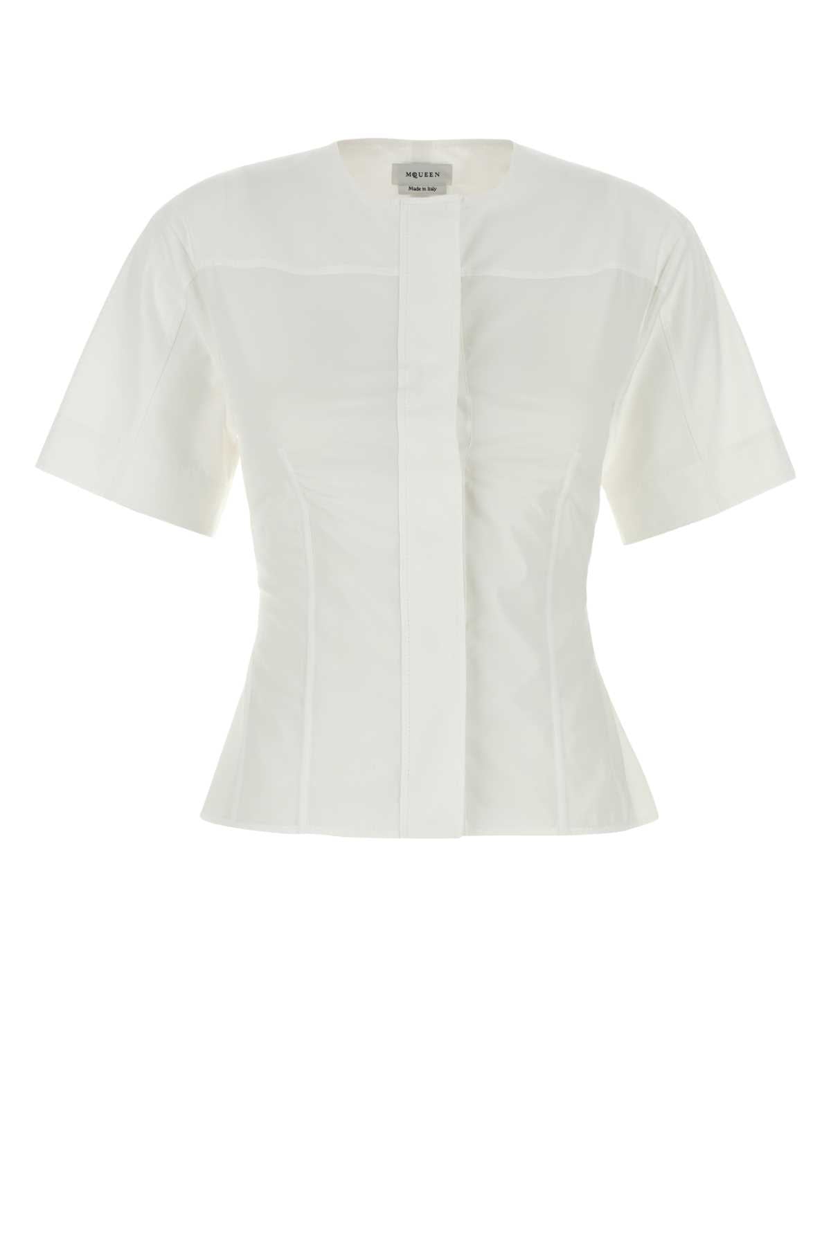 ALEXANDER MCQUEEN Elegant Poplin Shirt for Women