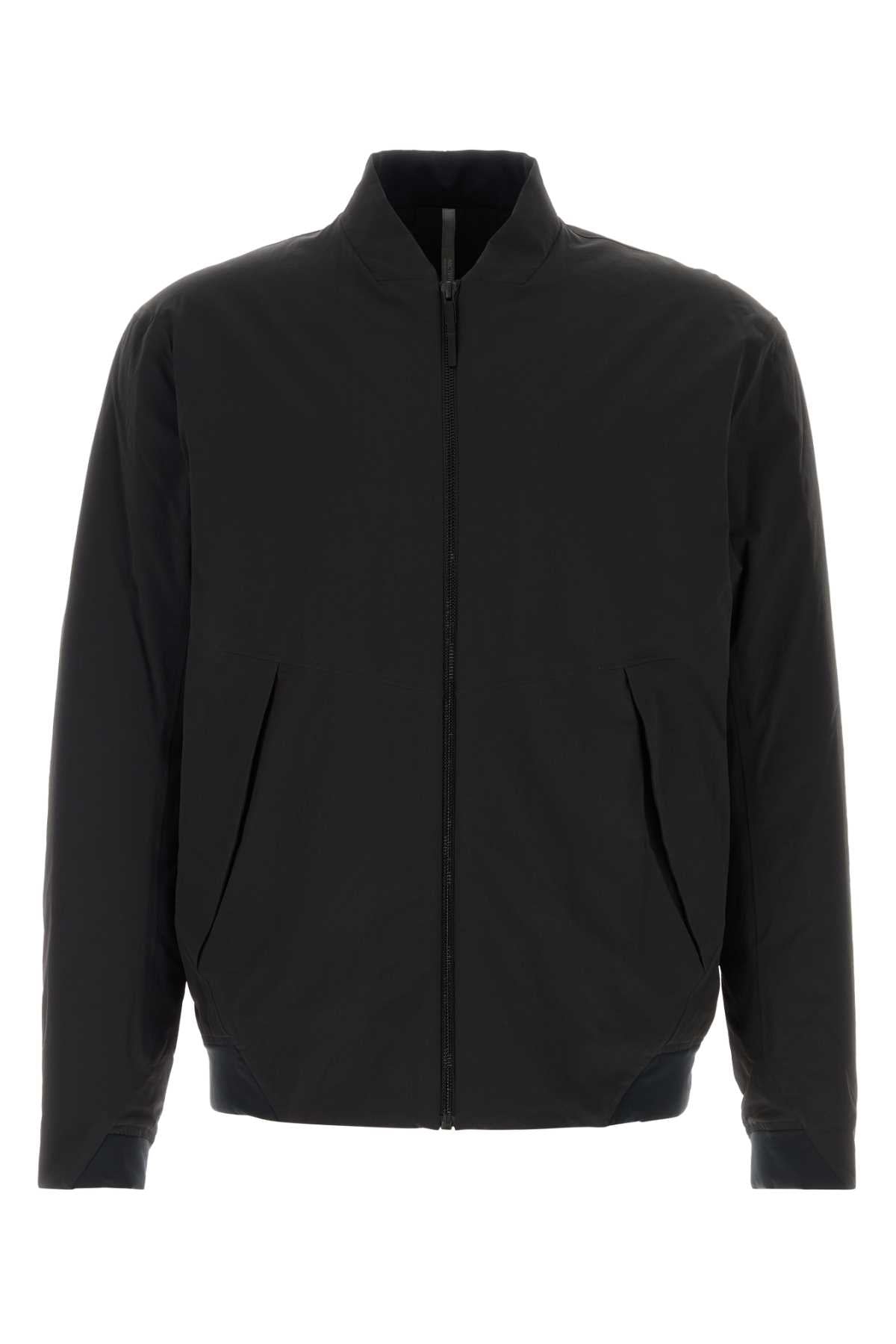 VEILANCE Black Stretch Nylon Diode Bomber Jacket