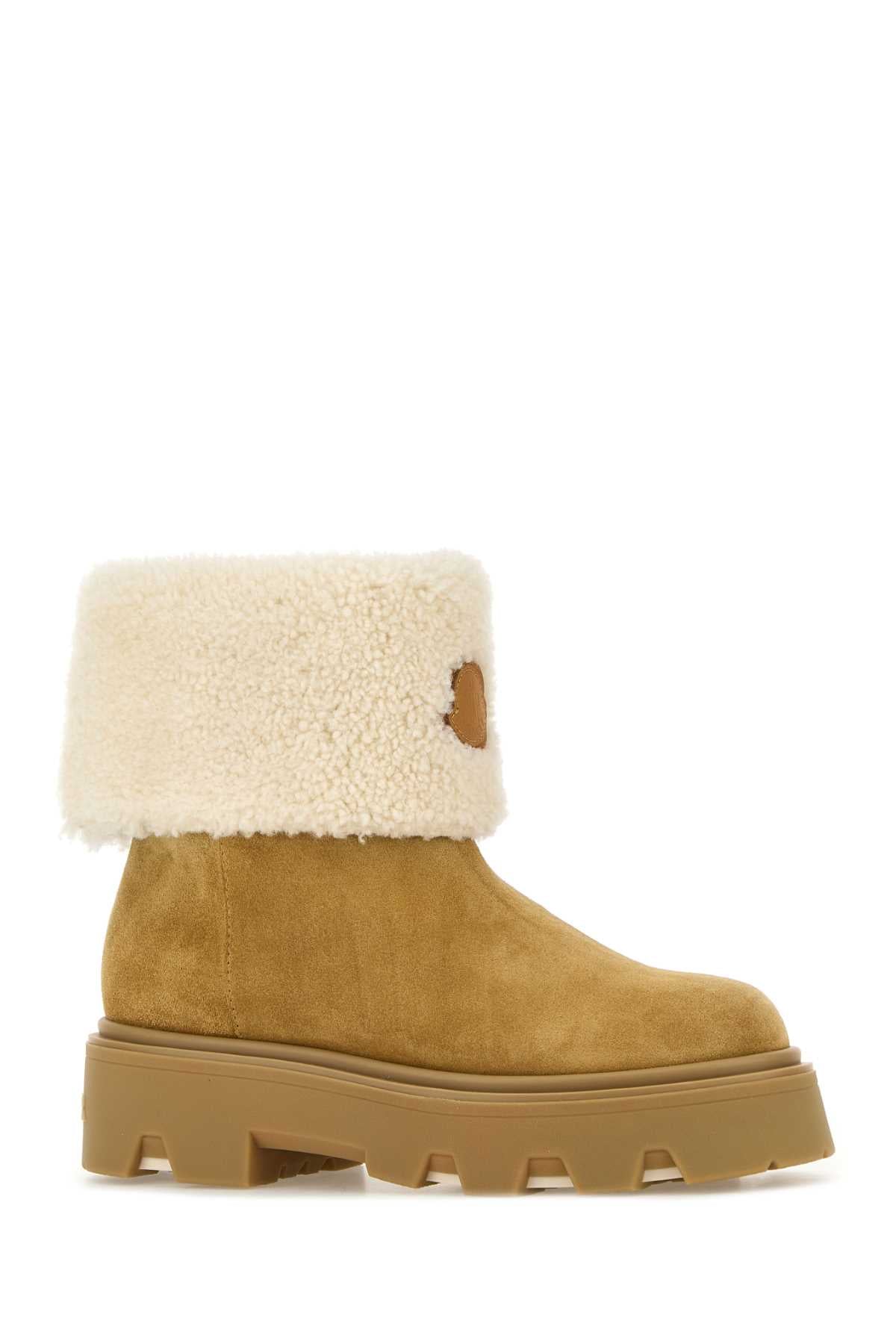 MONCLER Suede Ankle Boots