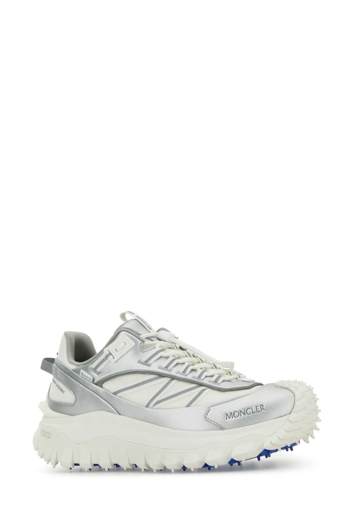 MONCLER Two-tone Fabric and Leather Trailgrip Sneaker