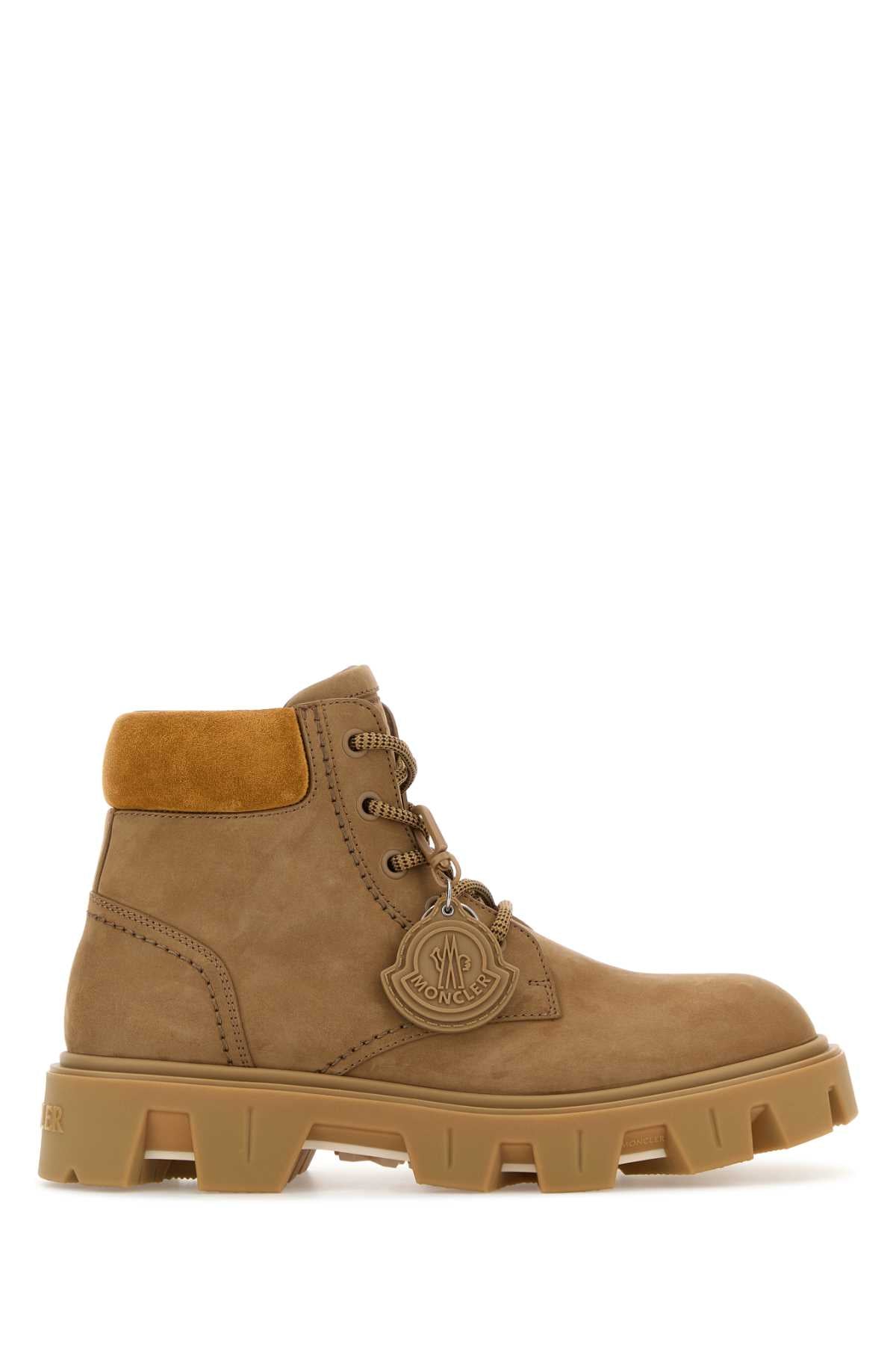 MONCLER Peak City Suede Ankle Boots for Men