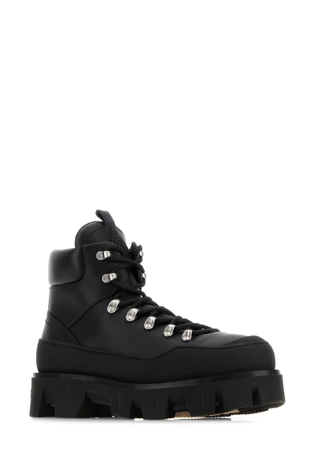MONCLER Men's Leather Peak Trek Ankle Boots