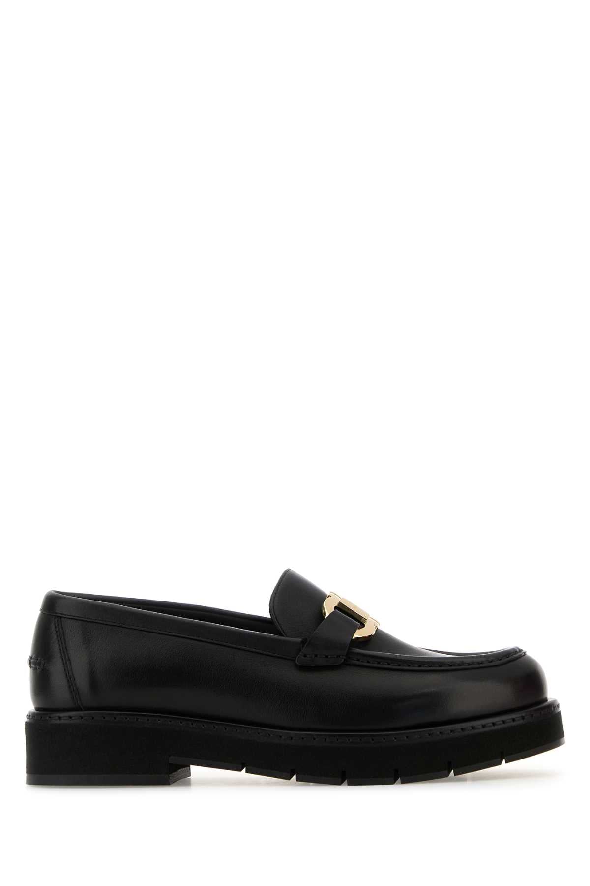 Ferragamo Elegant Leather Maryan Loafers for Women