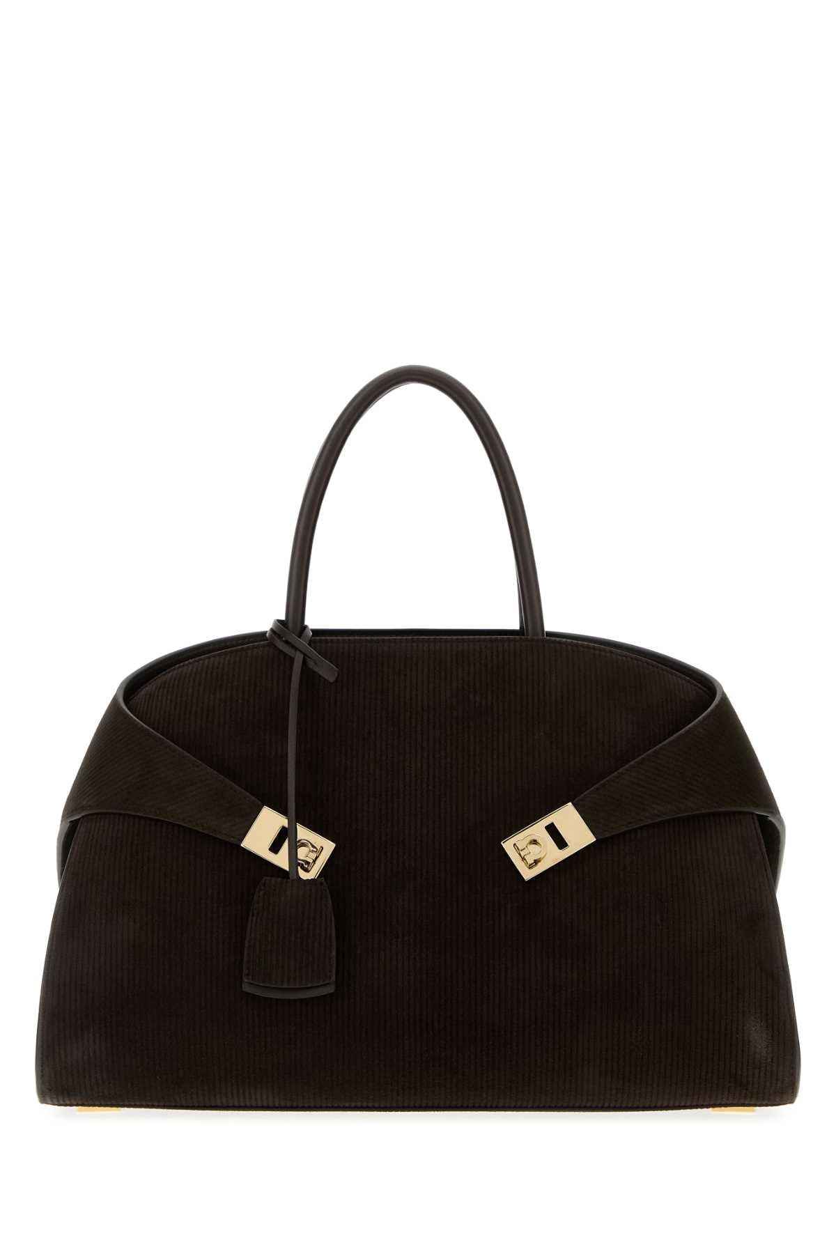 Ferragamo Medium Suede Hug Handbag