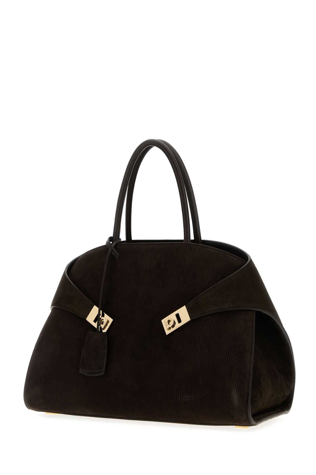 Ferragamo Medium Suede Hug Handbag
