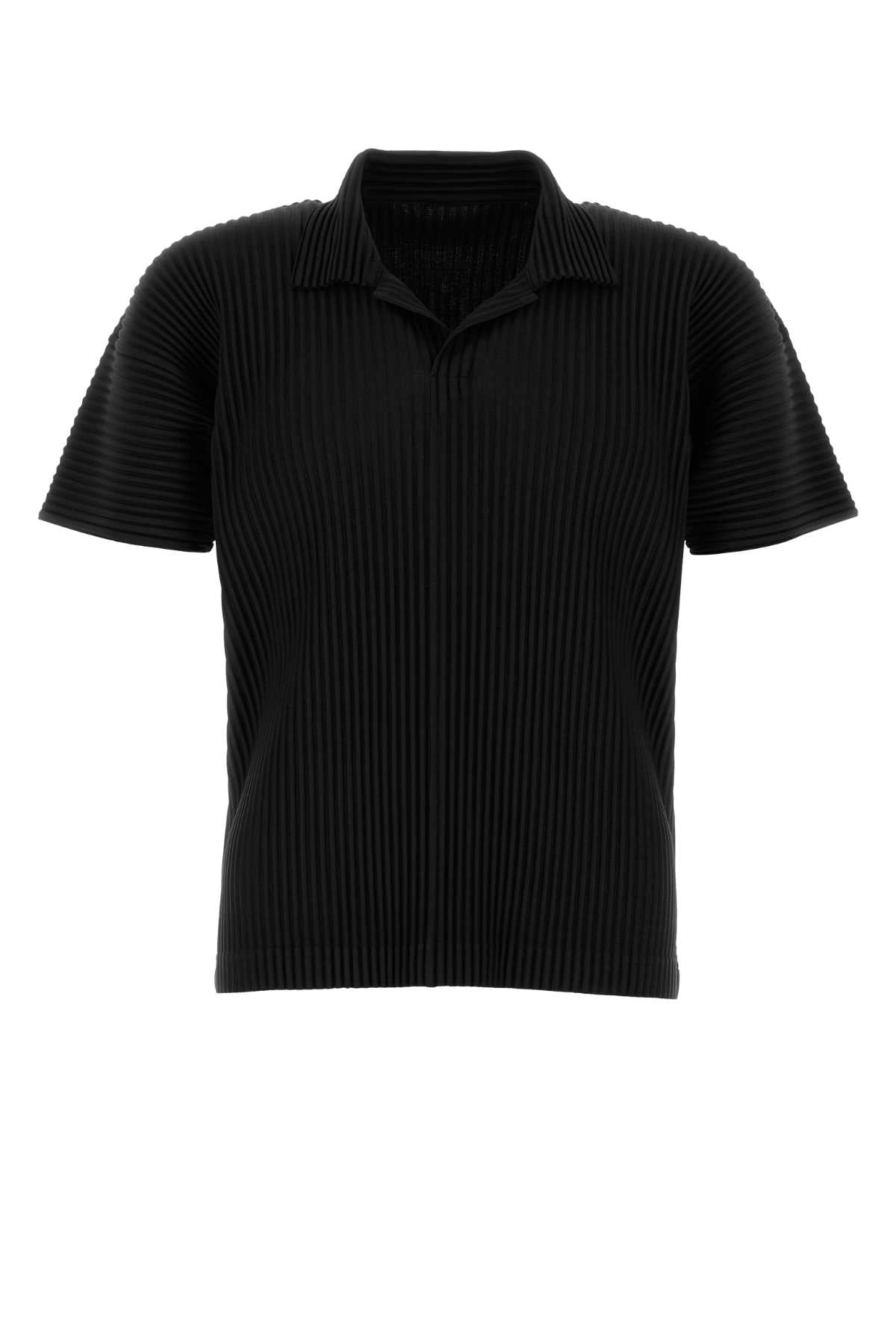 HOMME PLISSE' ISSEY MIYAKE Men's Mini Polyester Polo Shirt