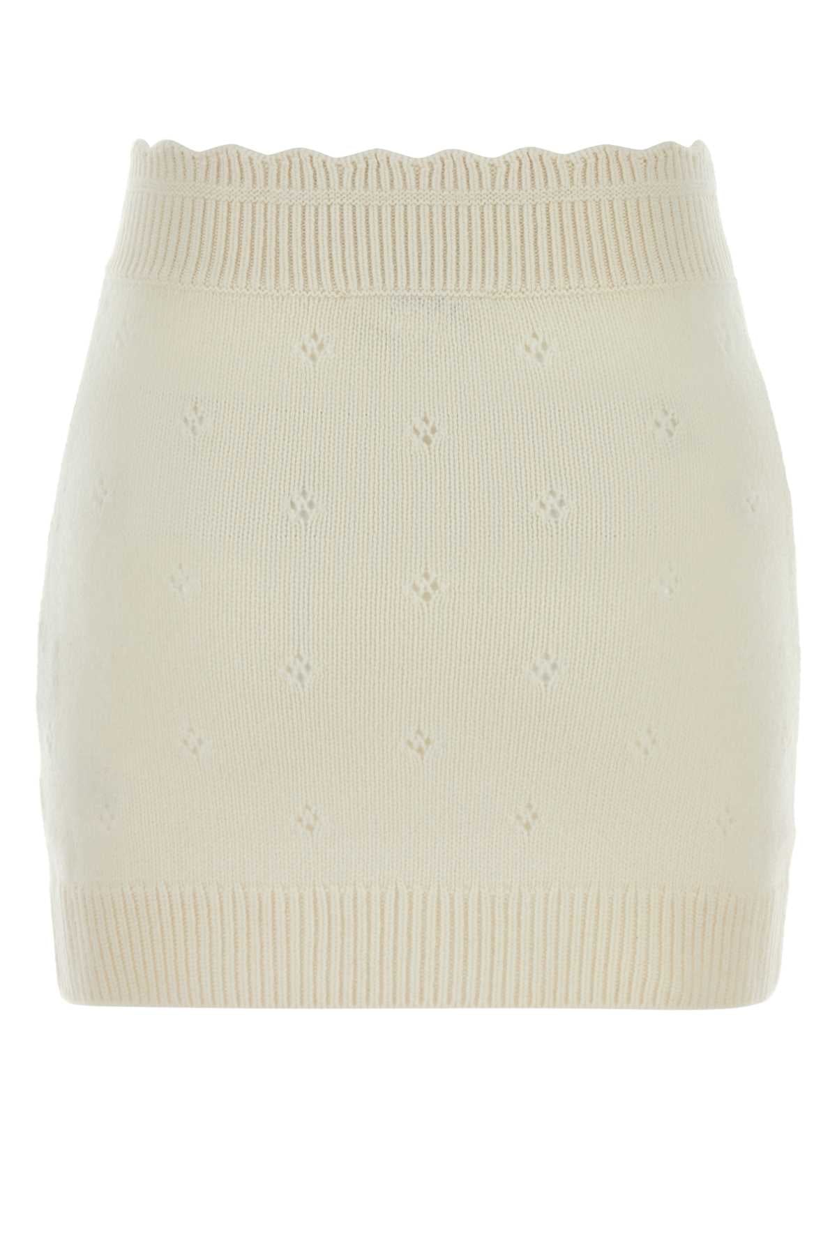 CHLOE Chic Wool Blend Mini Skirt for Women