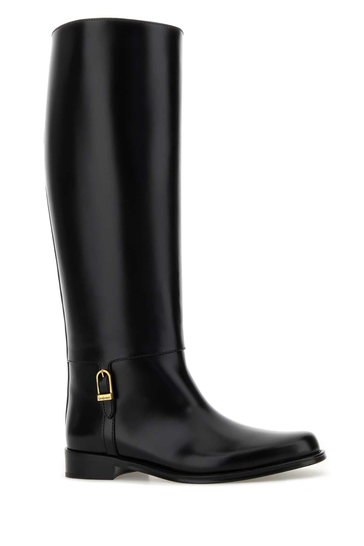 SAINT LAURENT Elegant Leather Julia Boots for Women