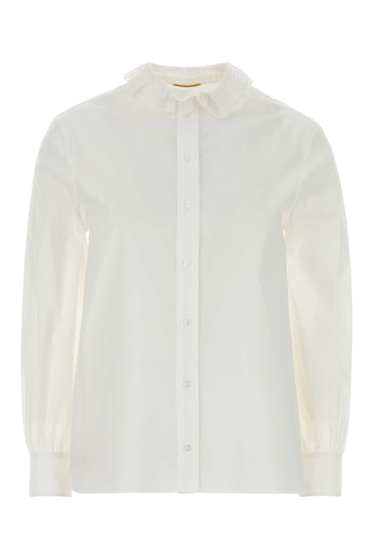 SAINT LAURENT Elegant Poplin Shirt for Women