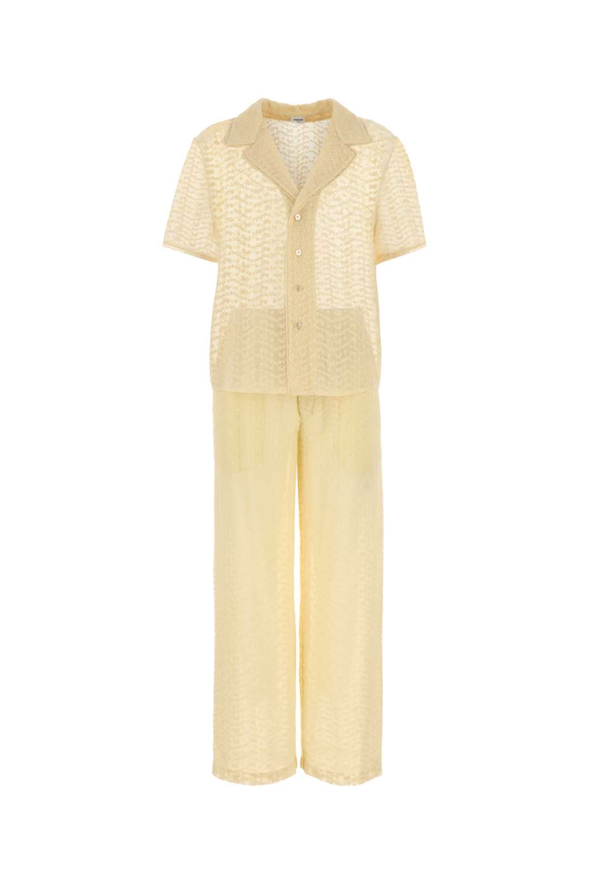 SAINT LAURENT Luxurious Cotton Blend Pyjama Set for Women