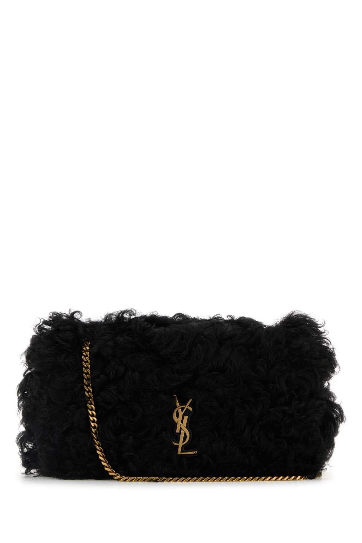 SAINT LAURENT Shearling Medium Jamie Shoulder Handbag