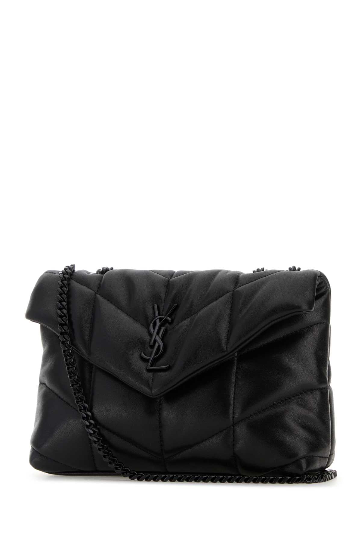 SAINT LAURENT Mini Nappa Leather Puffer Toy Crossbody Handbag