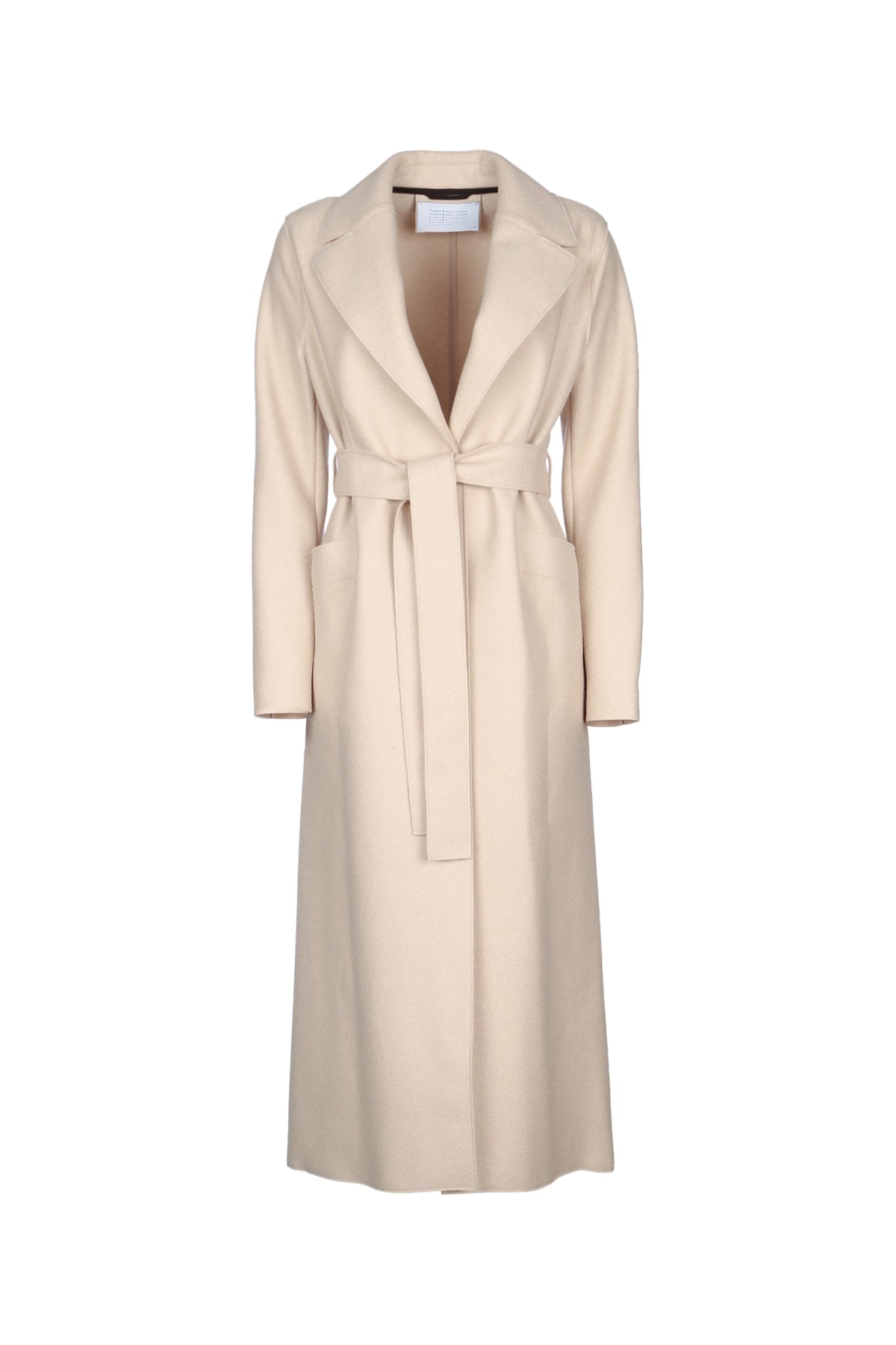 HARRIS WHARF LONDON WOMEN'S LONG MAXI JACKET - PRESSED WOOL