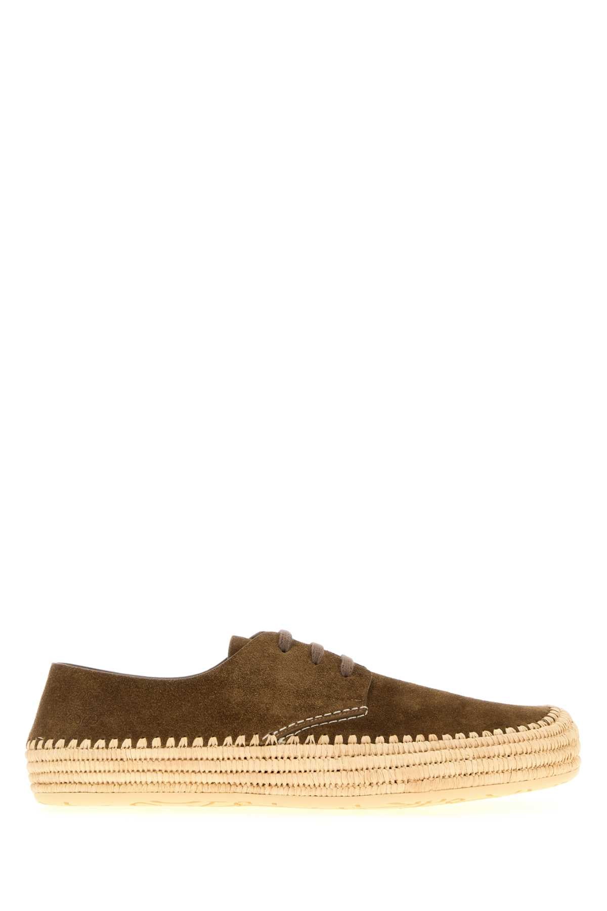 LOEWE Suede Lace-Up Shoes for Men