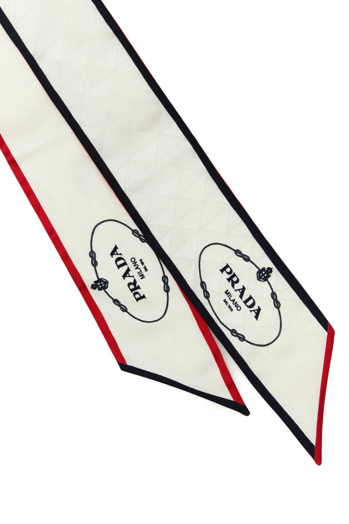 PRADA Silk Foulard Scarf - Classic Elegance for the Modern Woman