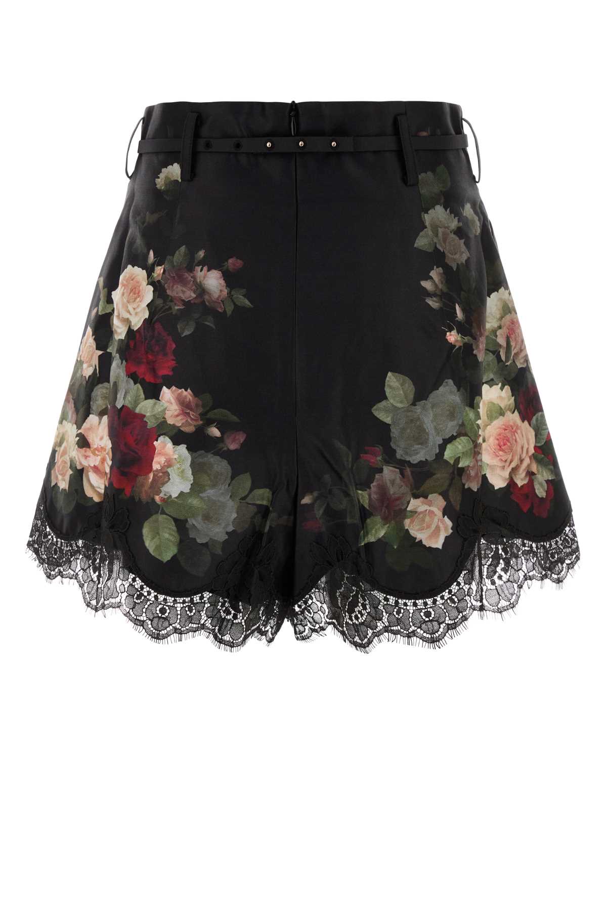 ZIMMERMANN Hypnotic Printed Silk Blend Mini Shorts