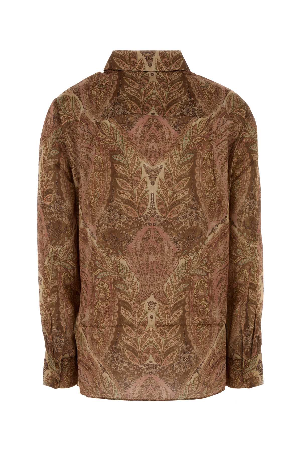ZIMMERMANN Printed Satin Hypnotic Shirt
