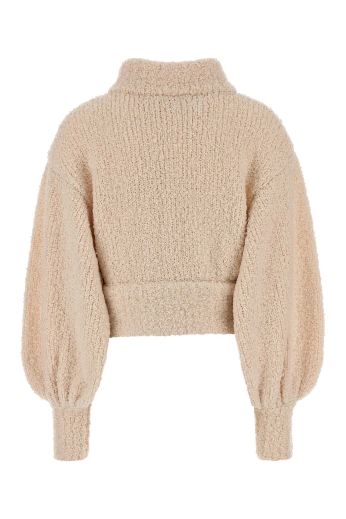ZIMMERMANN Ivory Boucle Loop Hypnotic Bomber Jacket - Women's Size