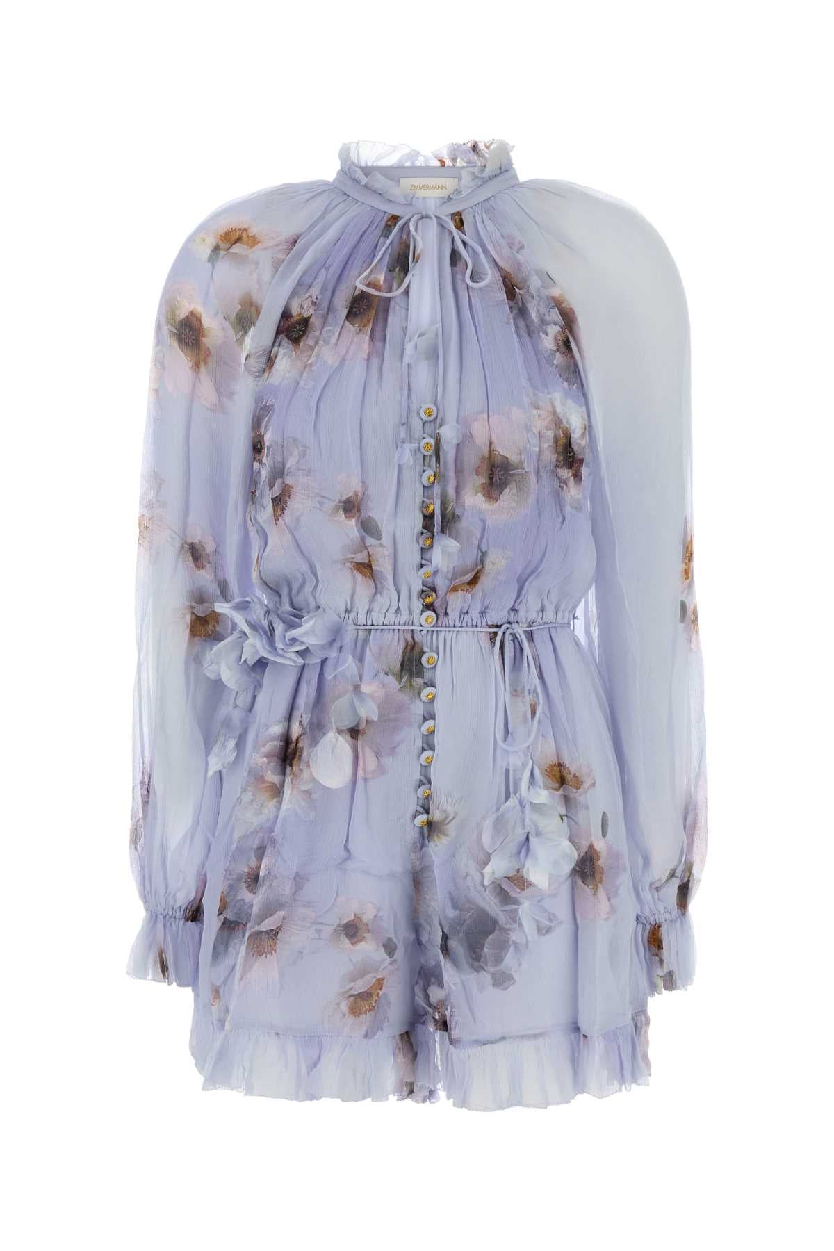 ZIMMERMANN Hypnotic Printed Viscose Mini Dress